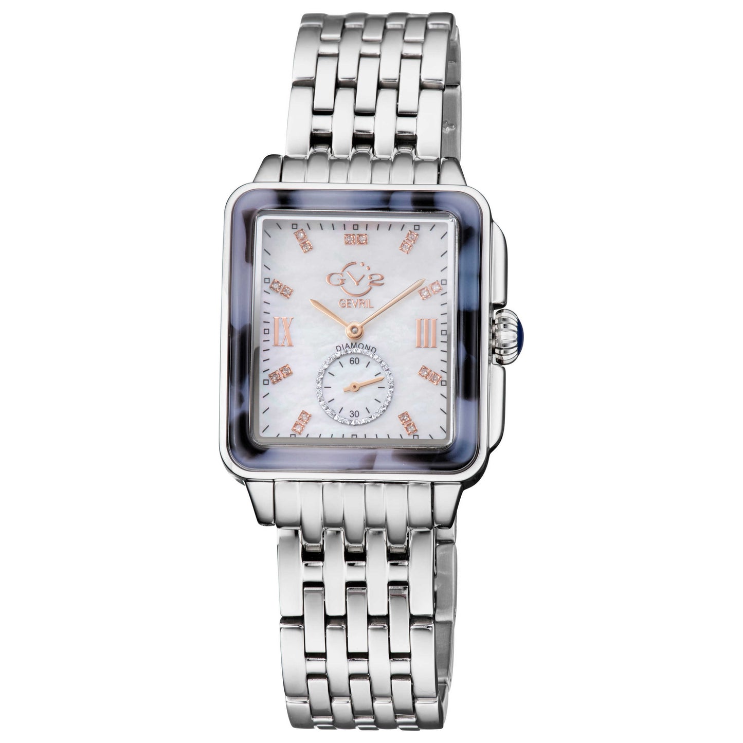 Front view of GV2 by Gevril Bari Diamond Women's Quartz Watch 9244B