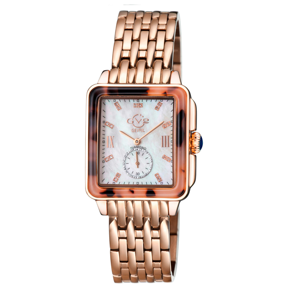 Bari Diamond Quartz White Mother-of-Pearl Women's Watch 9245B