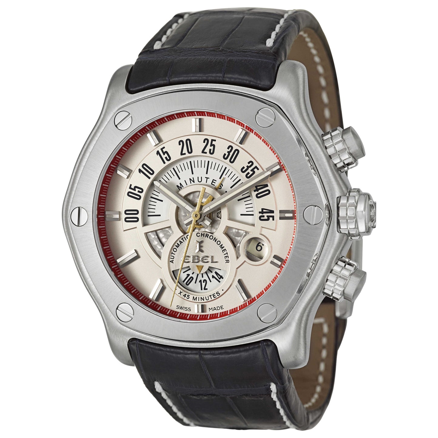Front view of Ebel 1911 Men's Automatic Watch 9245L80-6335193WS