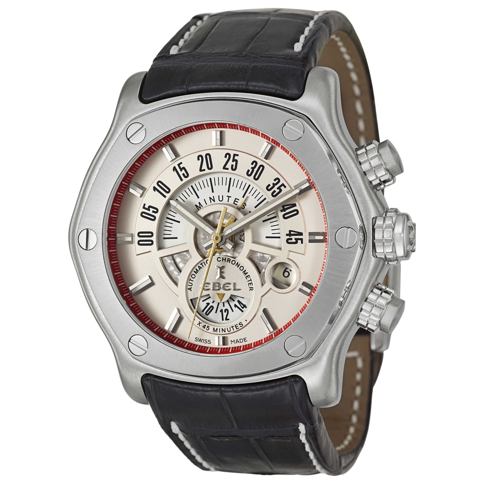 Front view of Ebel 1911 Men's Automatic Watch 9245L80-6335193WS