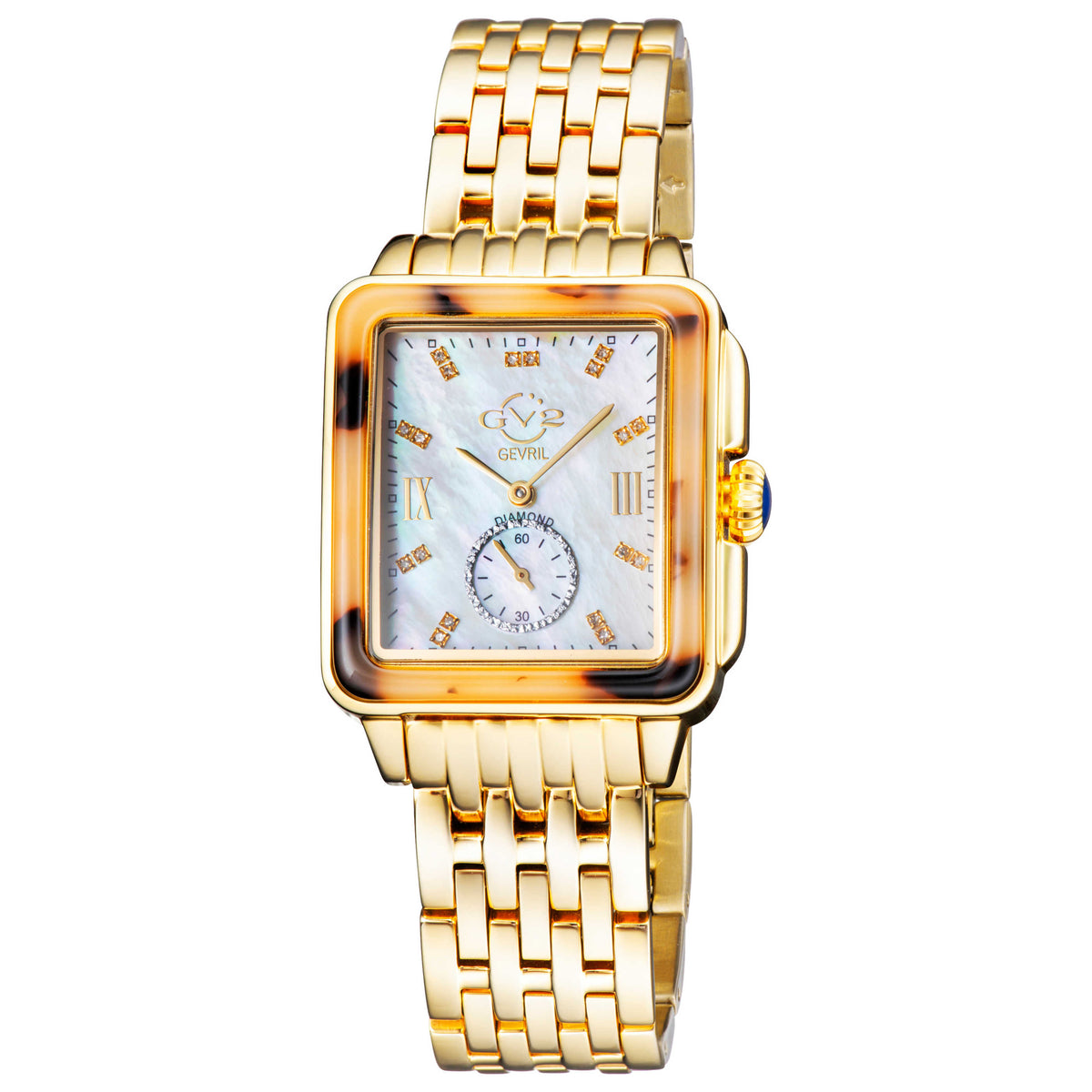 Bari Diamond Quartz White Mother-of-Pearl Women's Watch 9246B