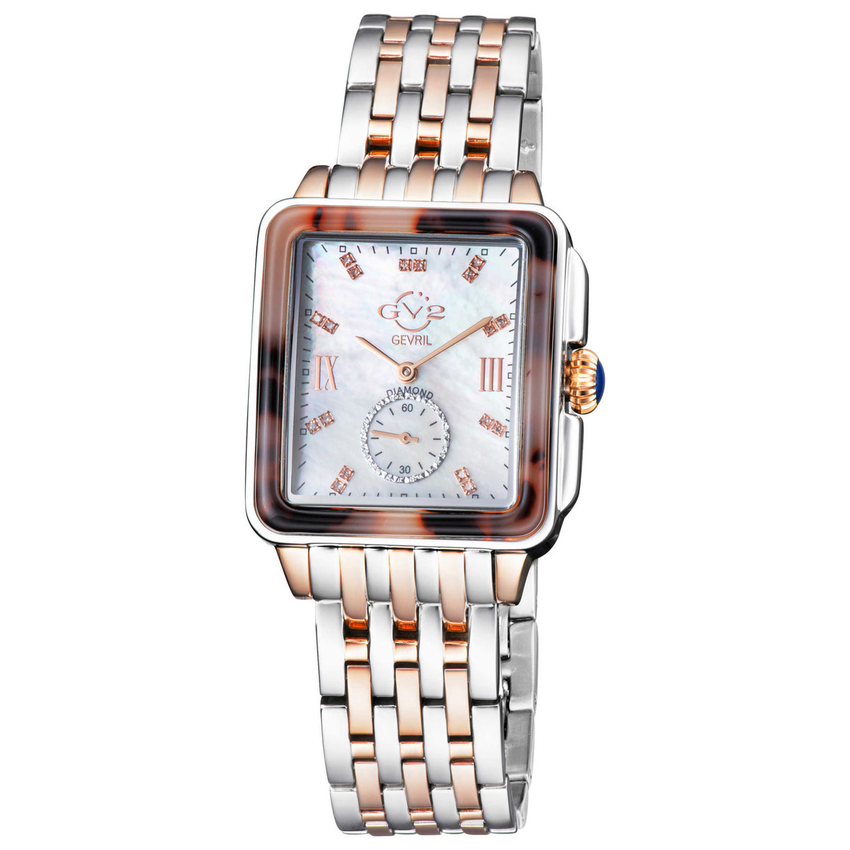 Bari Diamond Quartz White Mother-of-Pearl Women's Watch 9248B