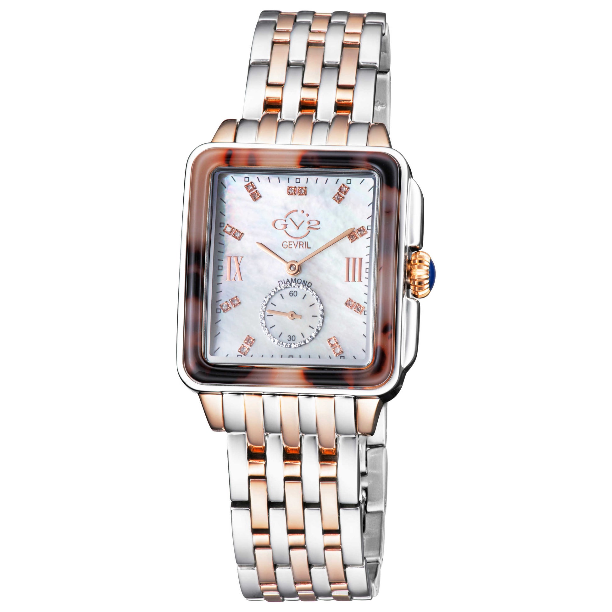 Front view of GV2 by Gevril Bari Diamond Women's Quartz Watch 9248B