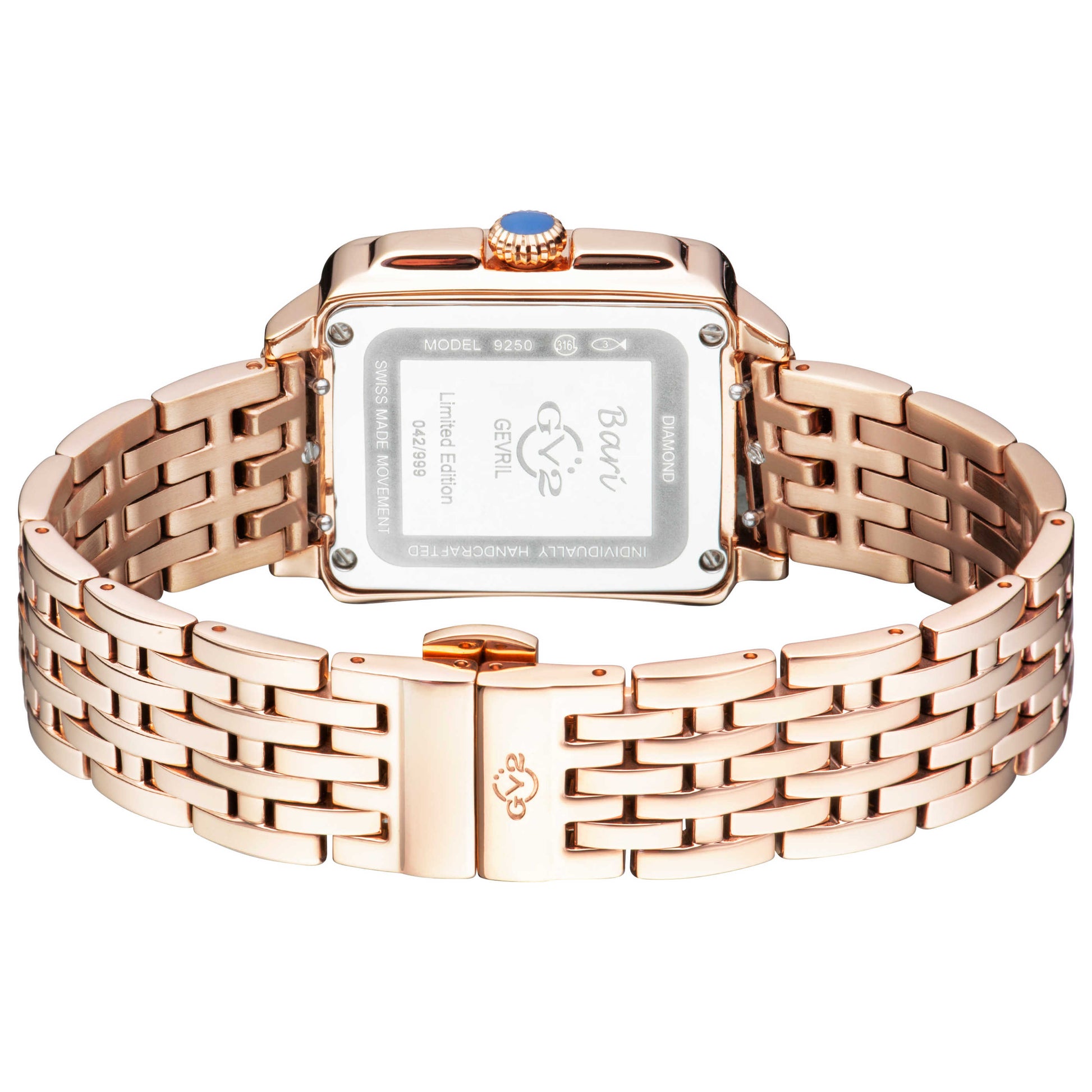 GV2 by Gevril Bari Diamond Women's Quartz Watch 9250B - Image #2