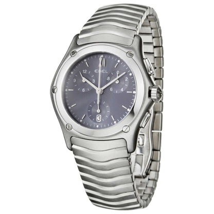 Front view of Ebel Classic Wave Men's Swiss Quartz (Battery-Powered) Watch 9251F41-3325