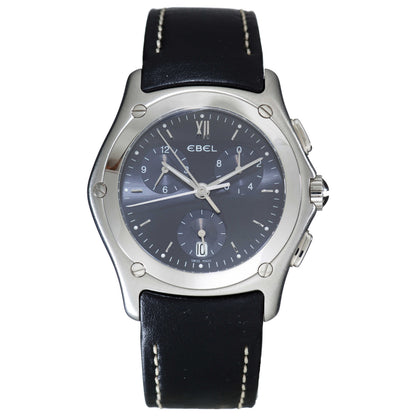 Front view of Ebel Classic Wave Men's Swiss Quartz (Battery-Powered) Watch 9251F41-3335F06