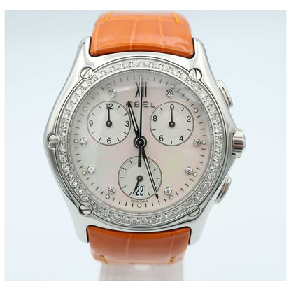 Front view of Ebel Classic Wave Men's Swiss Quartz (Battery-Powered) Watch 9251F45-9735207C-SDV