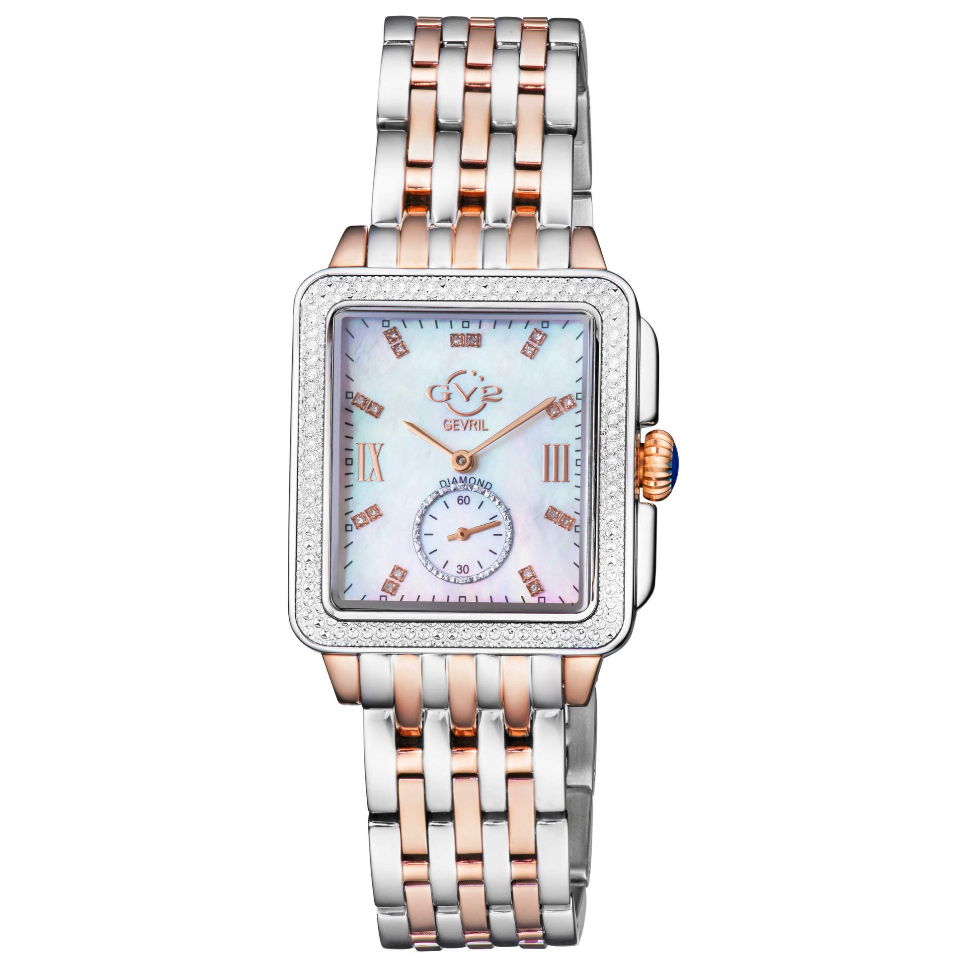 Front view of GV2 by Gevril Bari Diamond Women's Quartz Watch 9254B