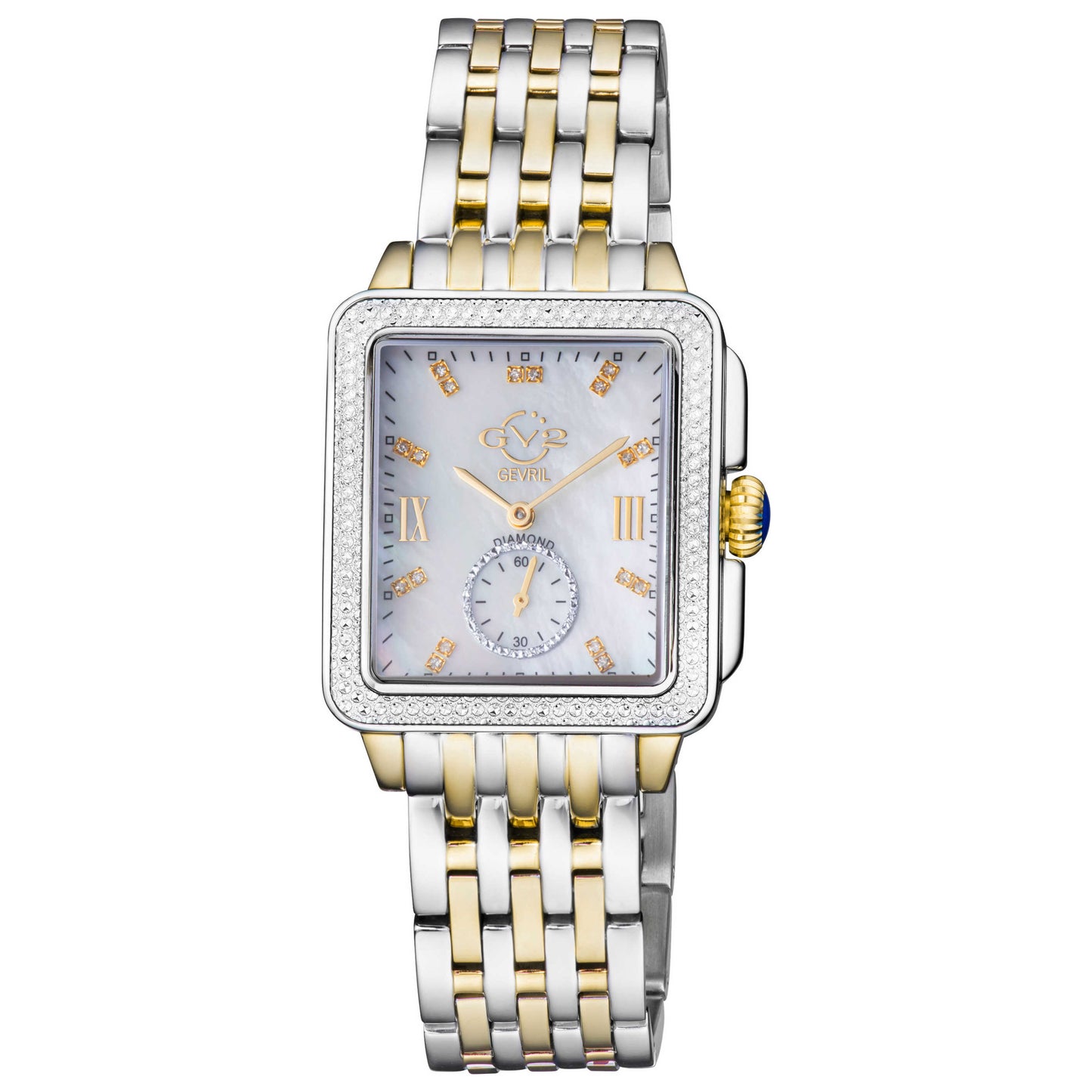 Front view of GV2 by Gevril Bari Diamond Women's Quartz Watch 9255B