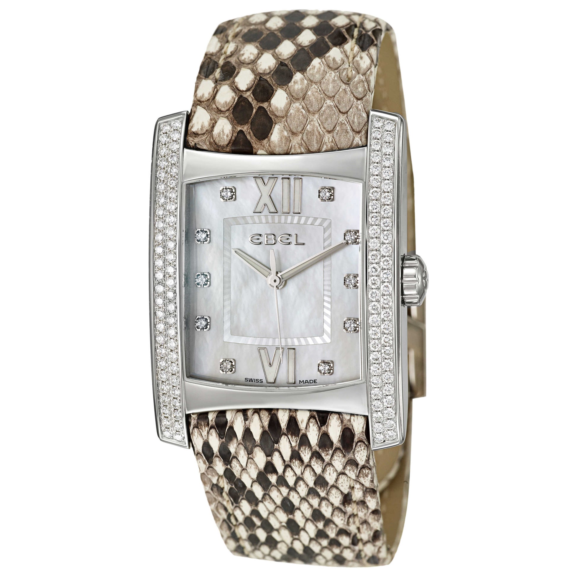 Front view of Ebel Brasilia Women's Swiss Quartz (Battery-Powered) Watch 9255M48-1983035L41XS