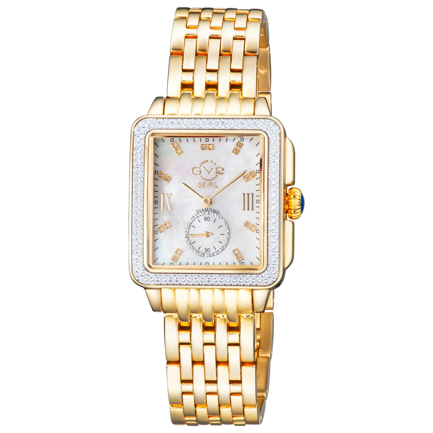 Front view of GV2 by Gevril Bari Diamond Women's Quartz Watch 9256B