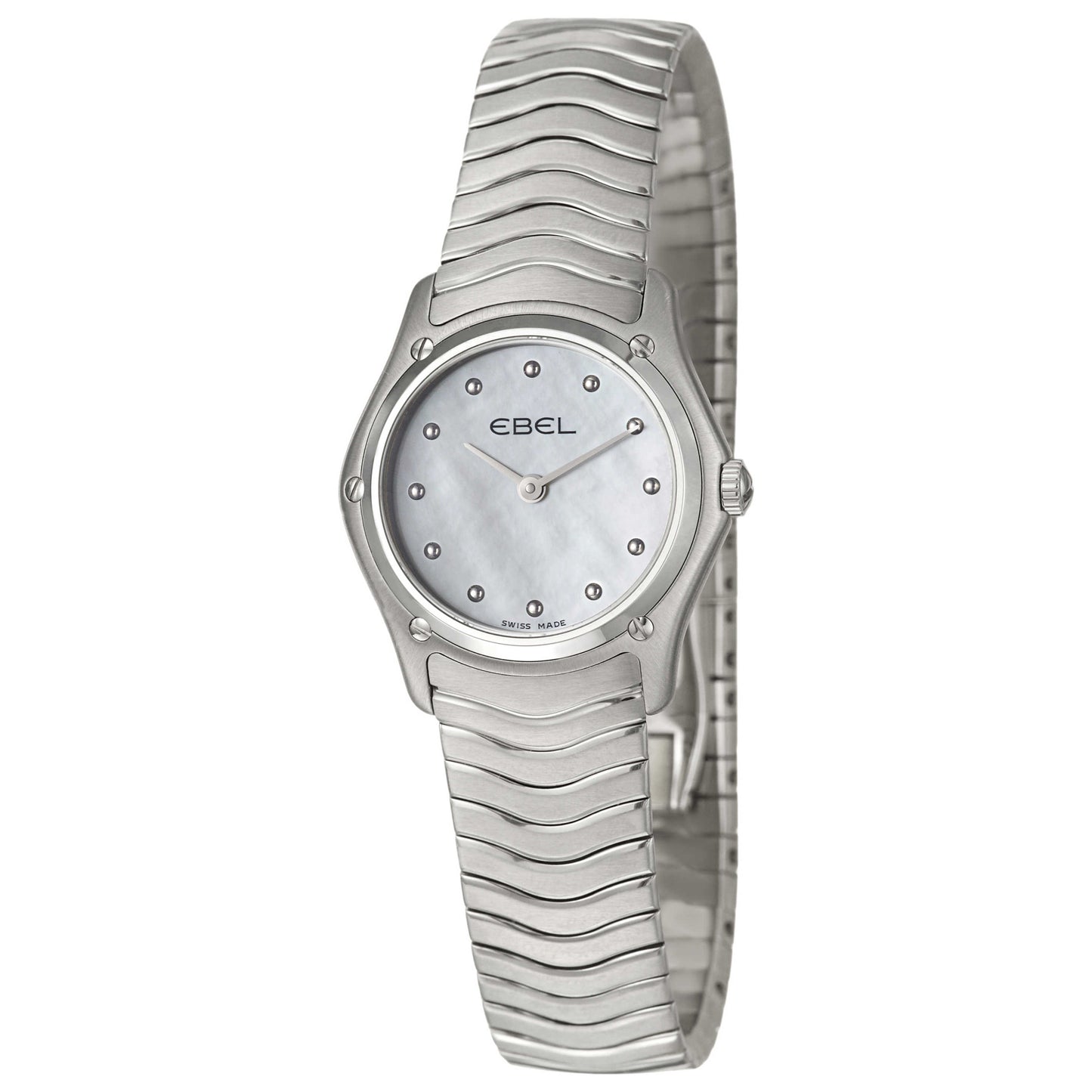 Front view of Ebel Classic Wave Women's Swiss Quartz (Battery-Powered) Watch 9256F21-9425