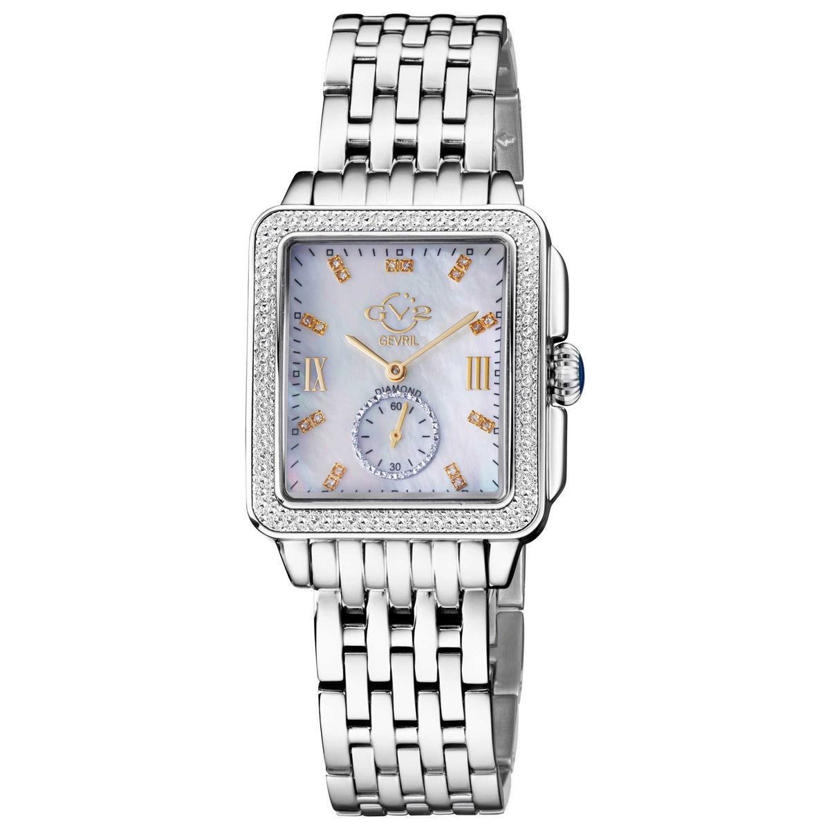 Bari Diamond Quartz White Mother-of-Pearl Women's Watch 9258B