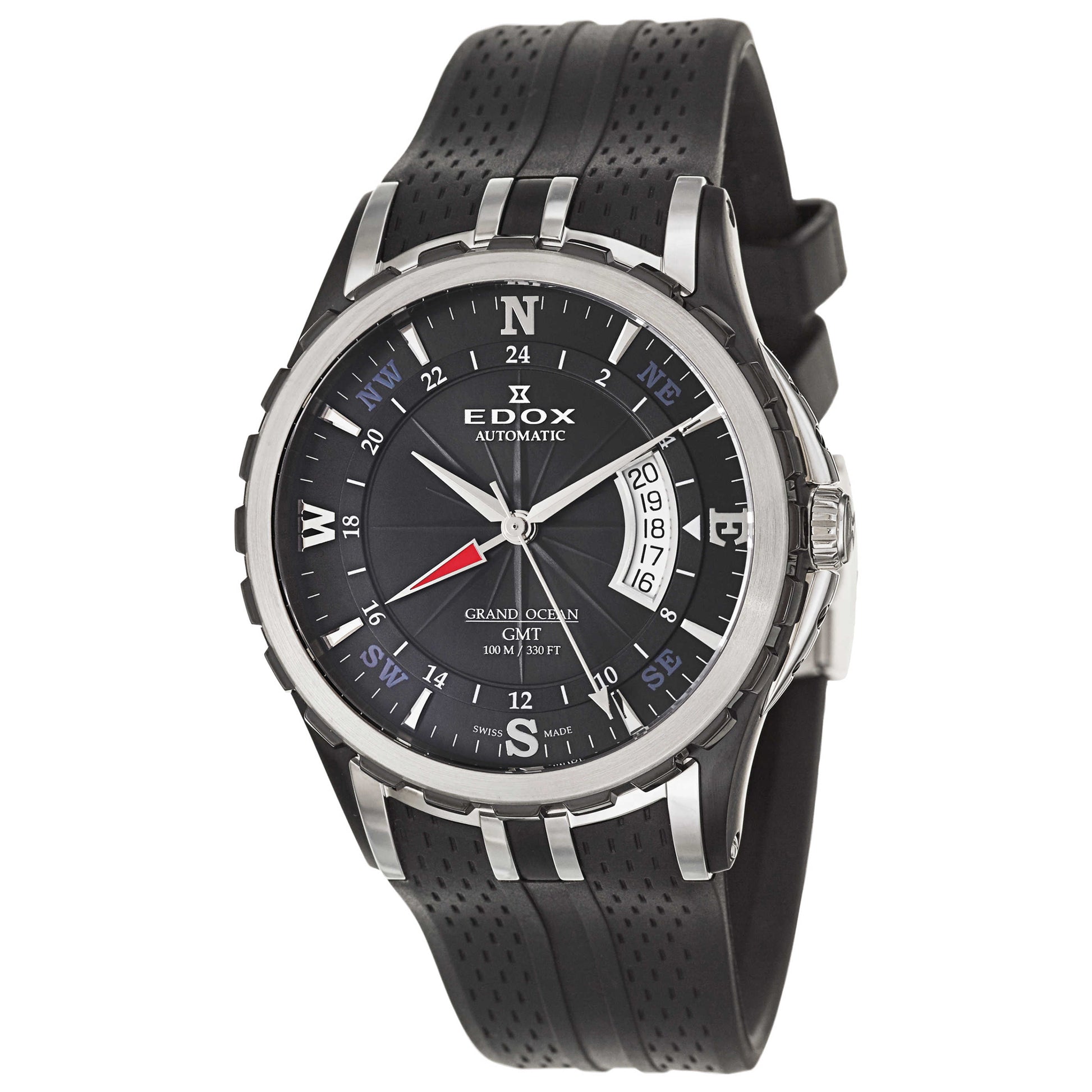 Front view of Edox Grand Ocean Men's Automatic Watch 93004-357N-NIN
