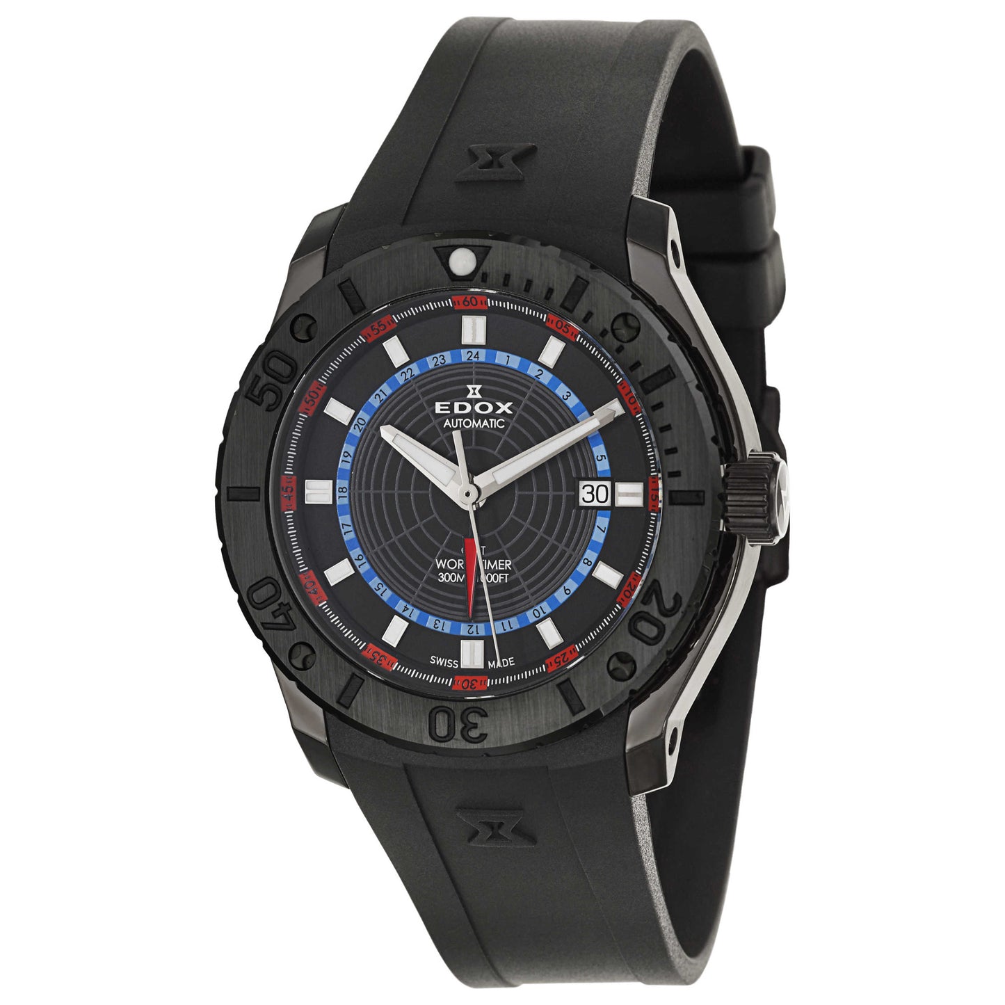 Front view of Edox Class 1 Men's Automatic Watch 93005-37N-NOBU