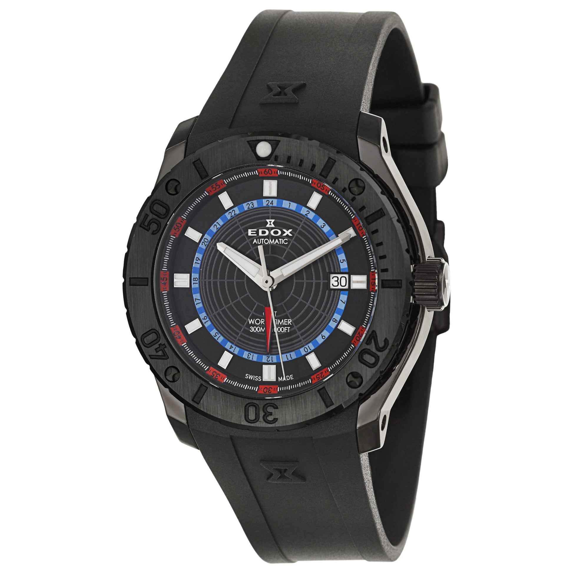 Front view of Edox Class 1 Men's Automatic Watch 93005-37N-NOBU