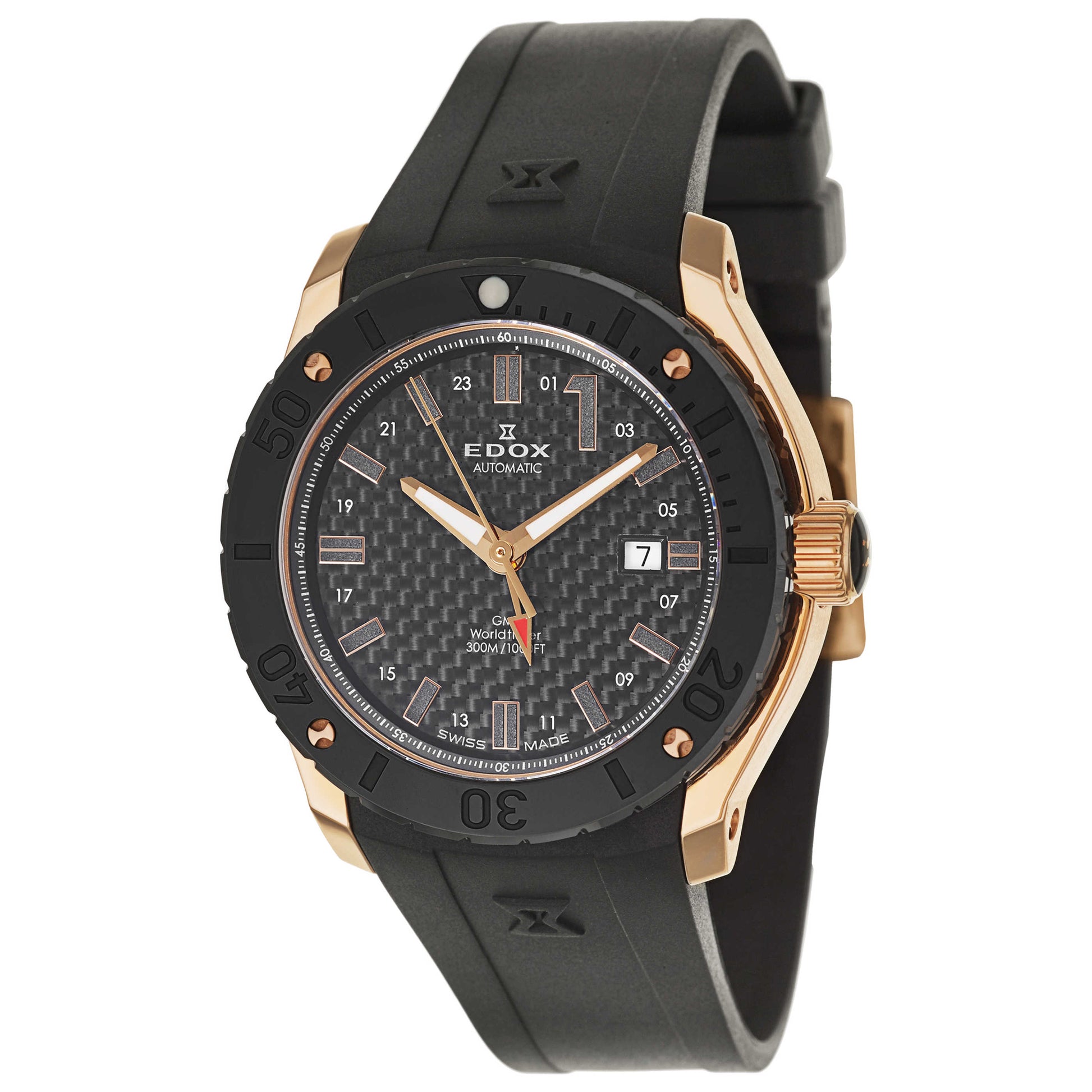 Front view of Edox Class 1 Men's Automatic Watch 93005-37R-NIR1