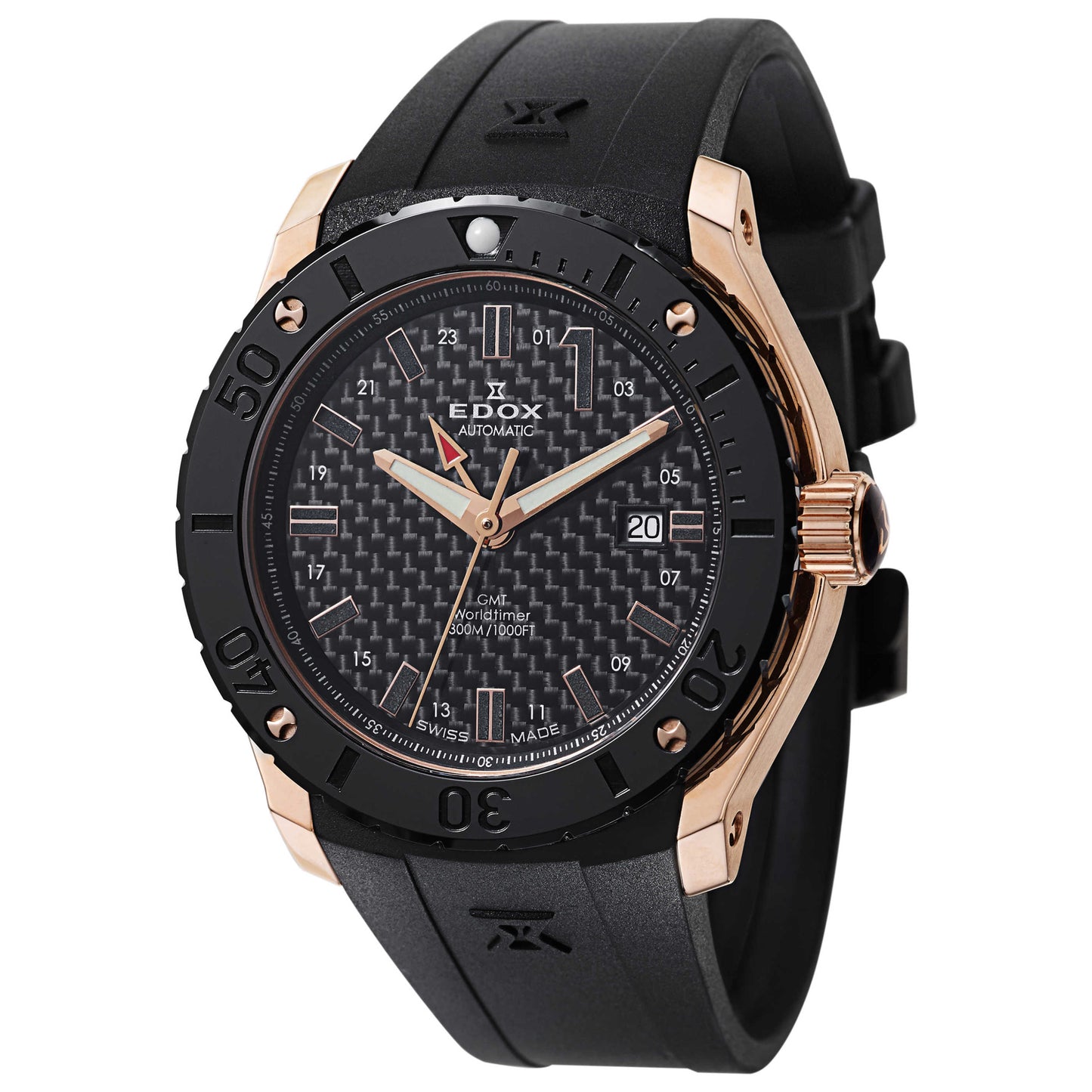 Front view of Edox Class 1 Men's Automatic Watch 93005-37R-NIR