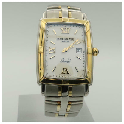 Front view of Raymond Weil Parsifal Men's Swiss Quartz (Battery-Powered) Watch 9340-STG-00307-PO