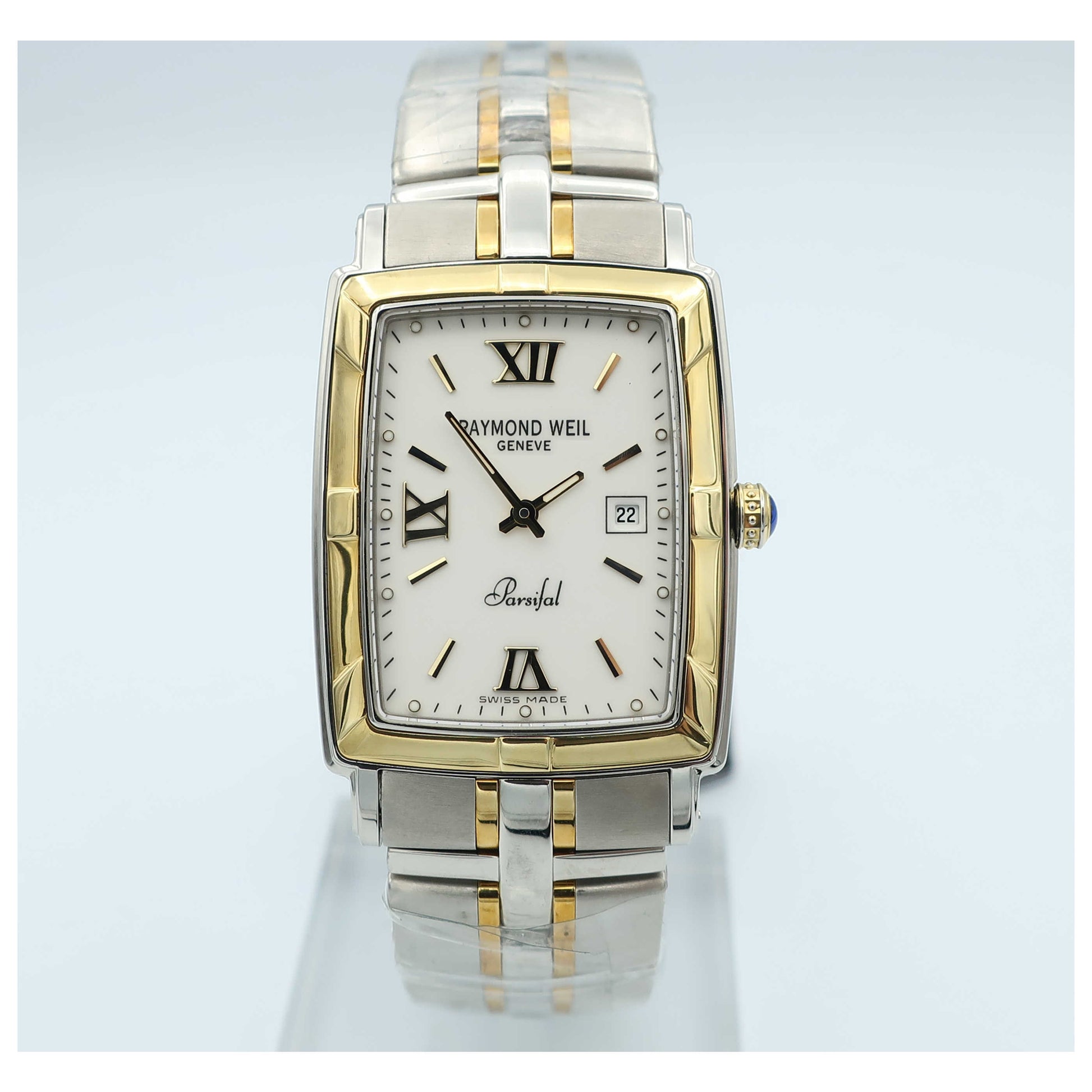 Front view of Raymond Weil Parsifal Men's Swiss Quartz (Battery-Powered) Watch 9340-STG-00307-SDV