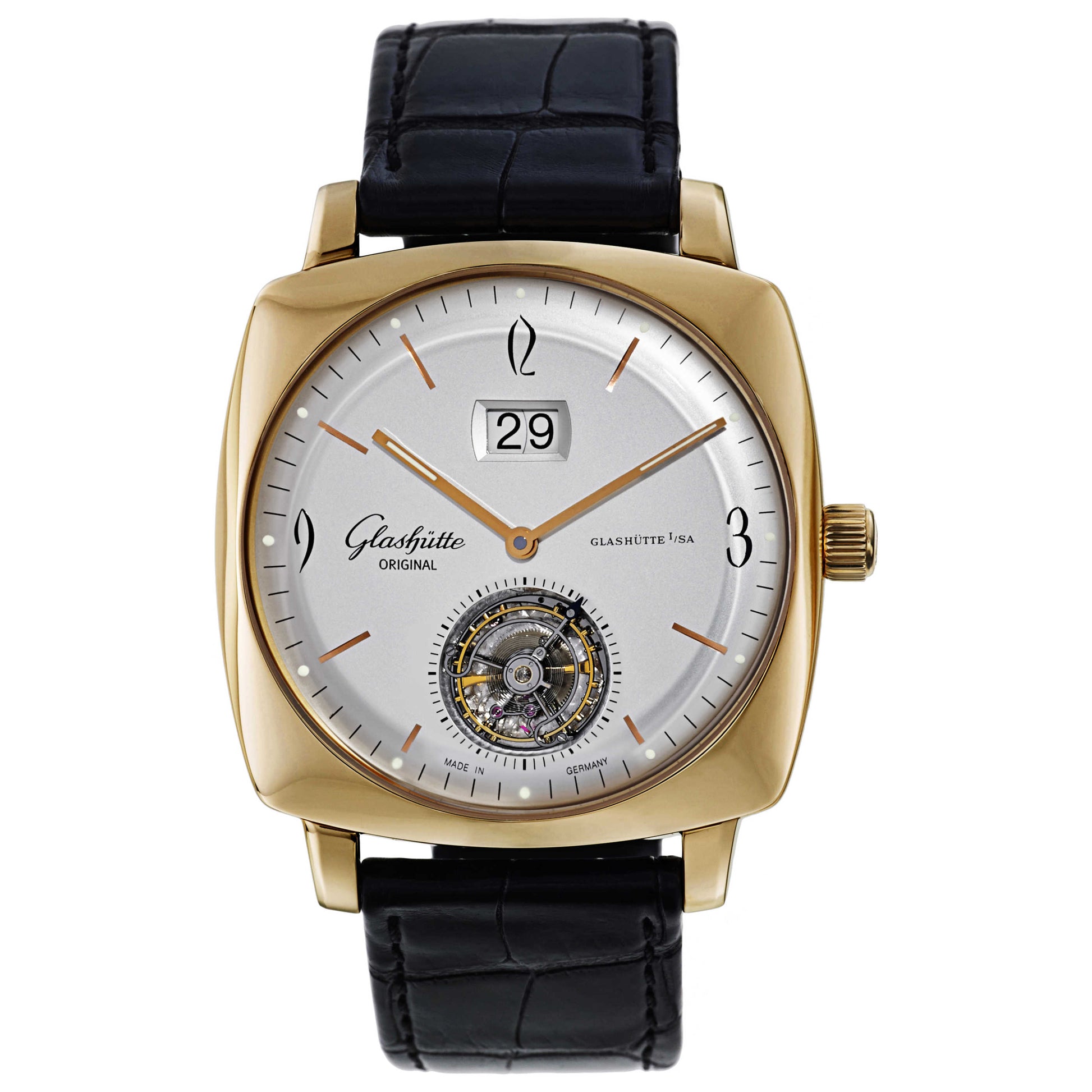Front view of Glashutte Sixties Men's Automatic Watch 94-12-01-01-04