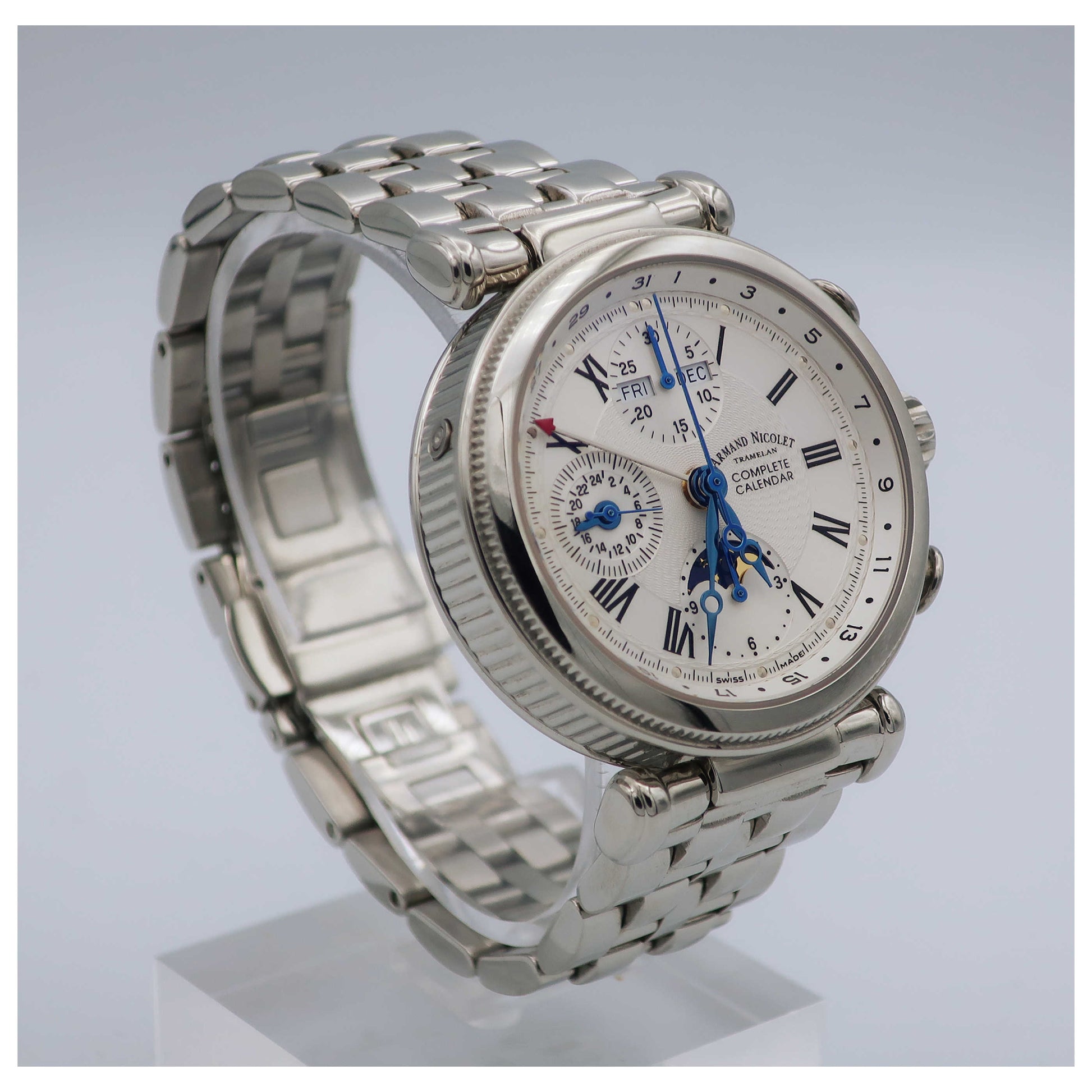 Armand Nicolet Arc Royal Men's Automatic Watch 9432A-NR-M9430-PO - Image #3