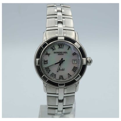 Front view of Raymond Weil Parsifal Women's Swiss Quartz (Battery-Powered) Watch 9441-ST-00908-PO