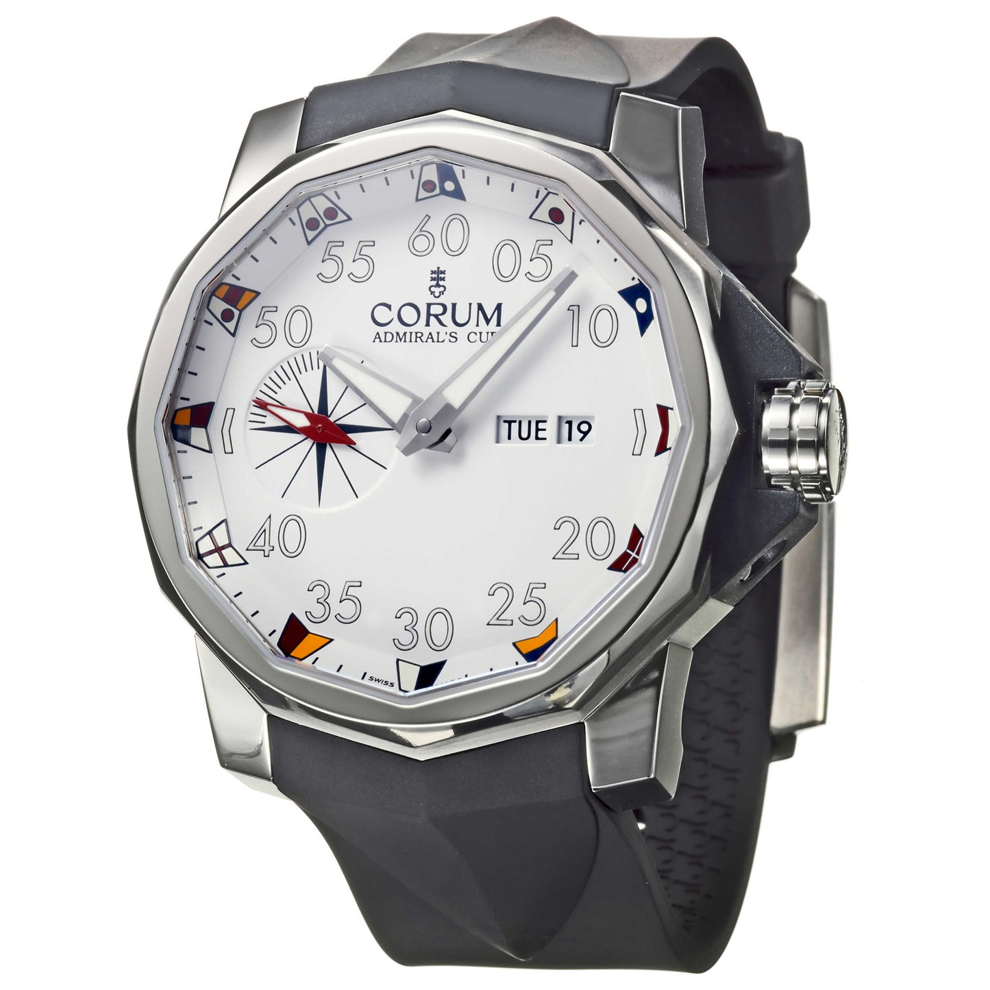 Front view of Corum Admiral's Cup Men's Automatic Watch 947-931-04-0371-AA12