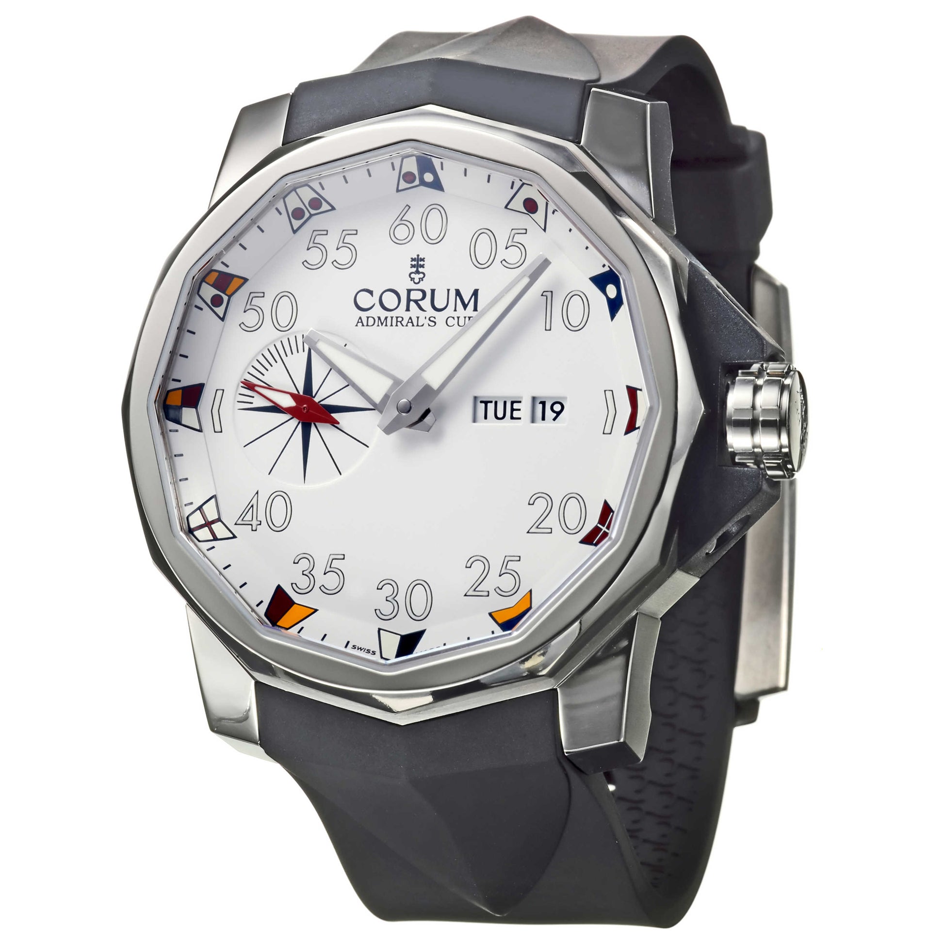 Front view of Corum Admiral's Cup Men's Automatic Watch 947-931-04-0371-AA12
