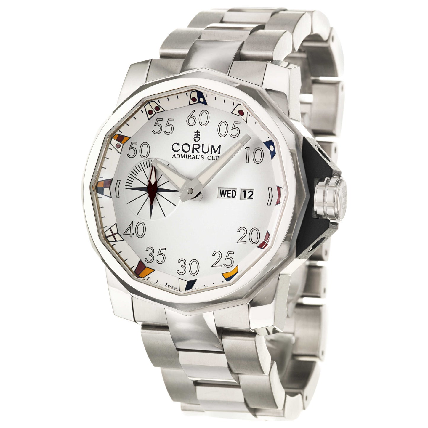 Front view of Corum Admiral's Cup Men's Automatic Watch 947-931-04-V700-AA12