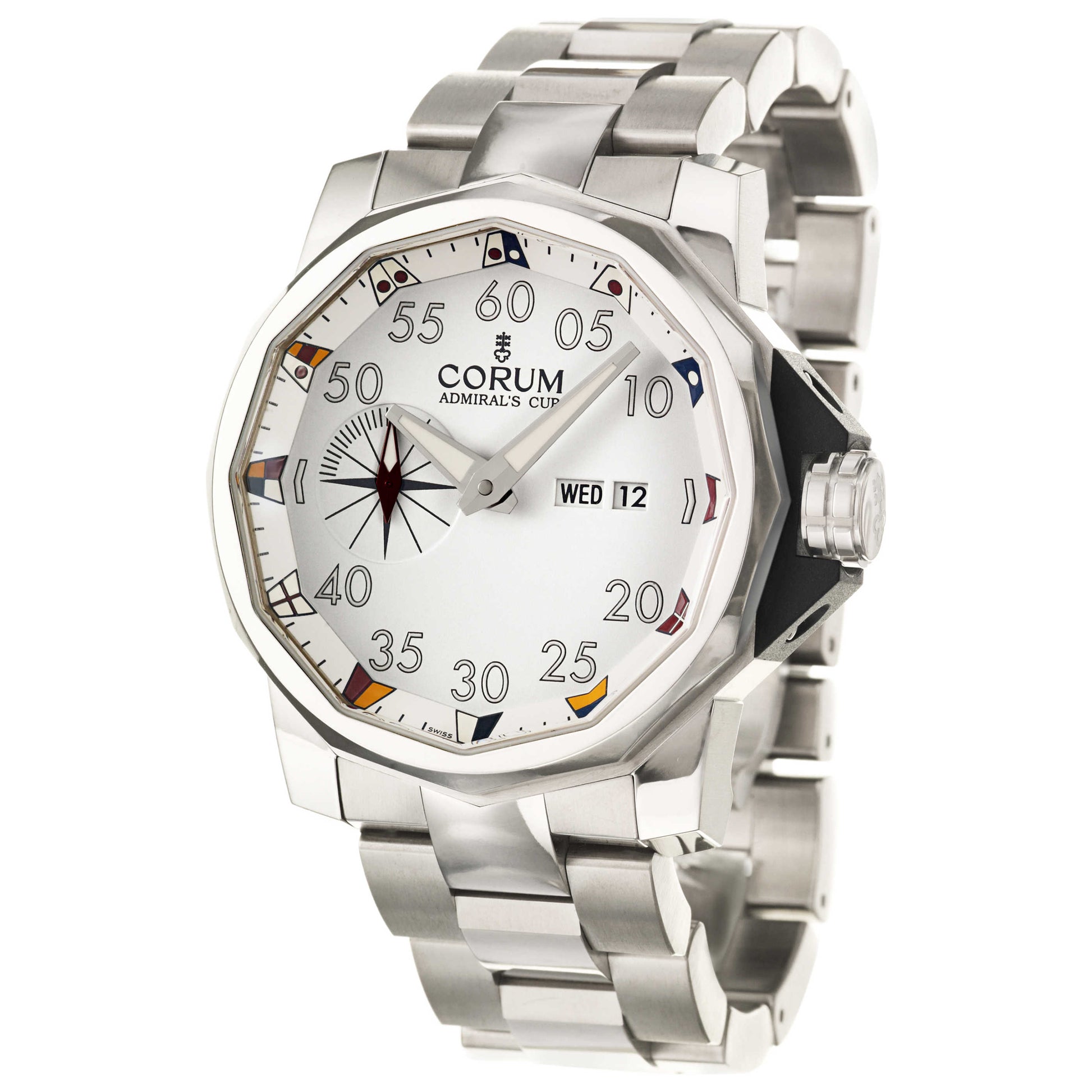 Front view of Corum Admiral's Cup Men's Automatic Watch 947-931-04-V700-AA12
