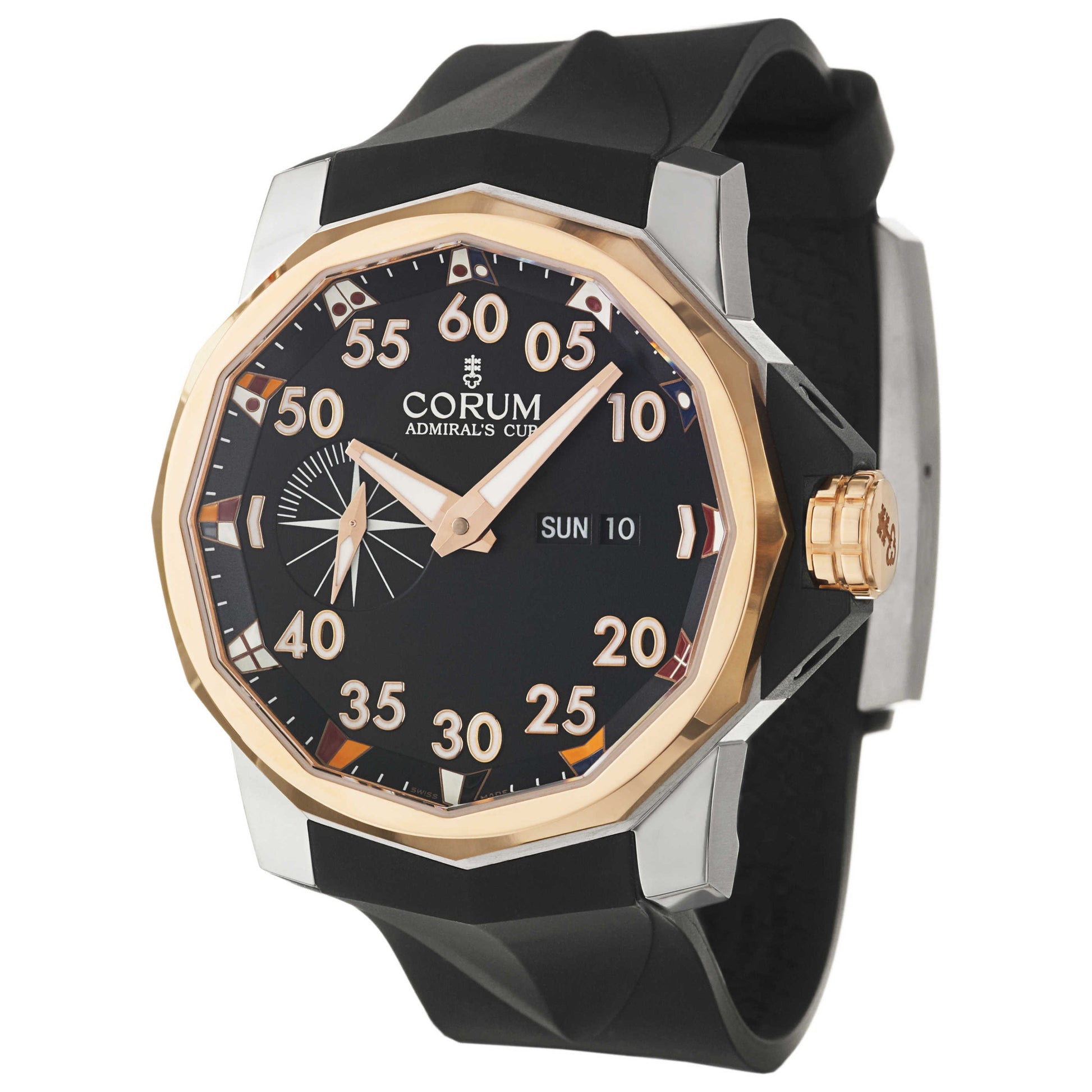 Front view of Corum Admiral's Cup Men's Automatic Watch 947-931-05-0371-AN32