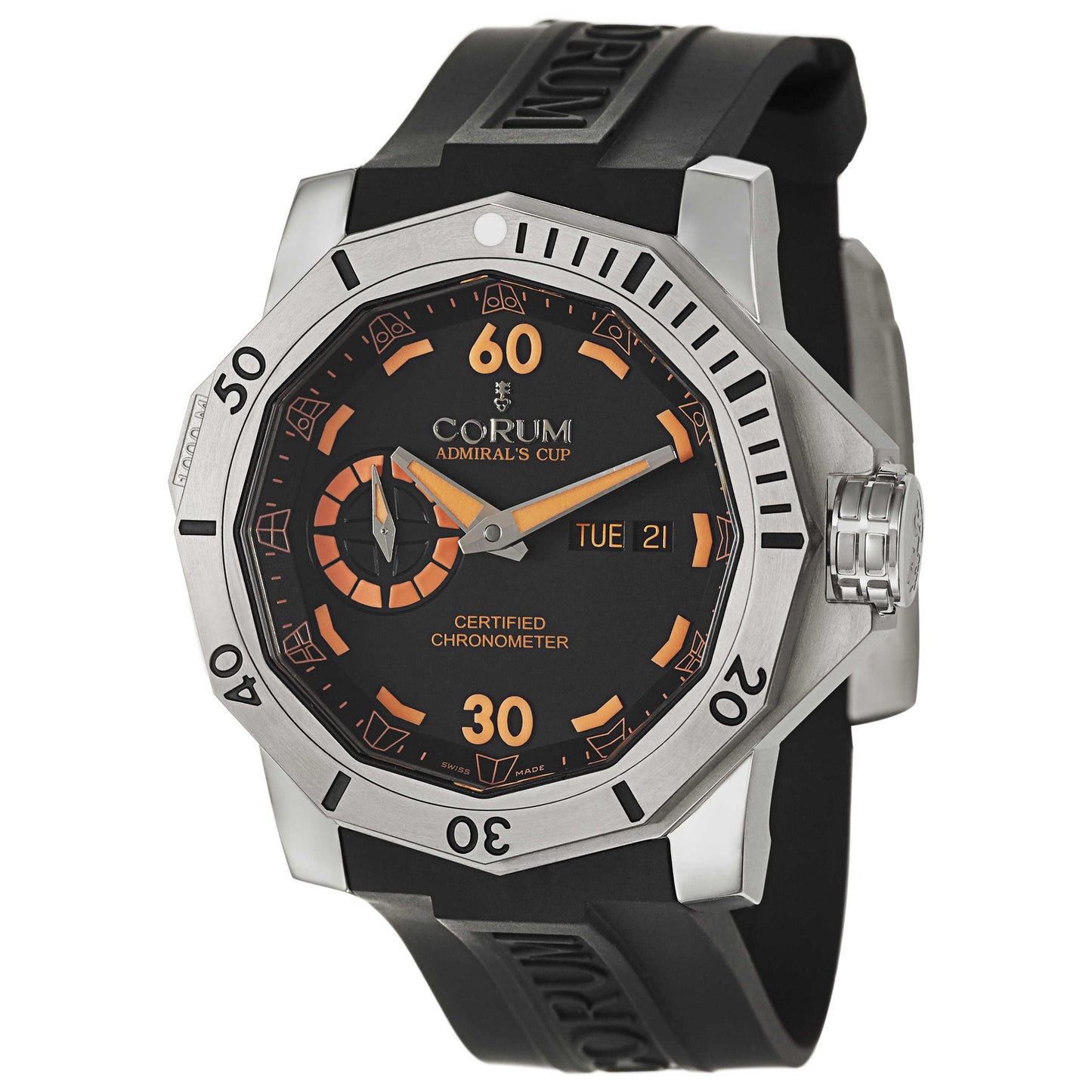 Front view of Corum Admiral's Cup Men's Automatic Watch 947-950-04-0371-AN15