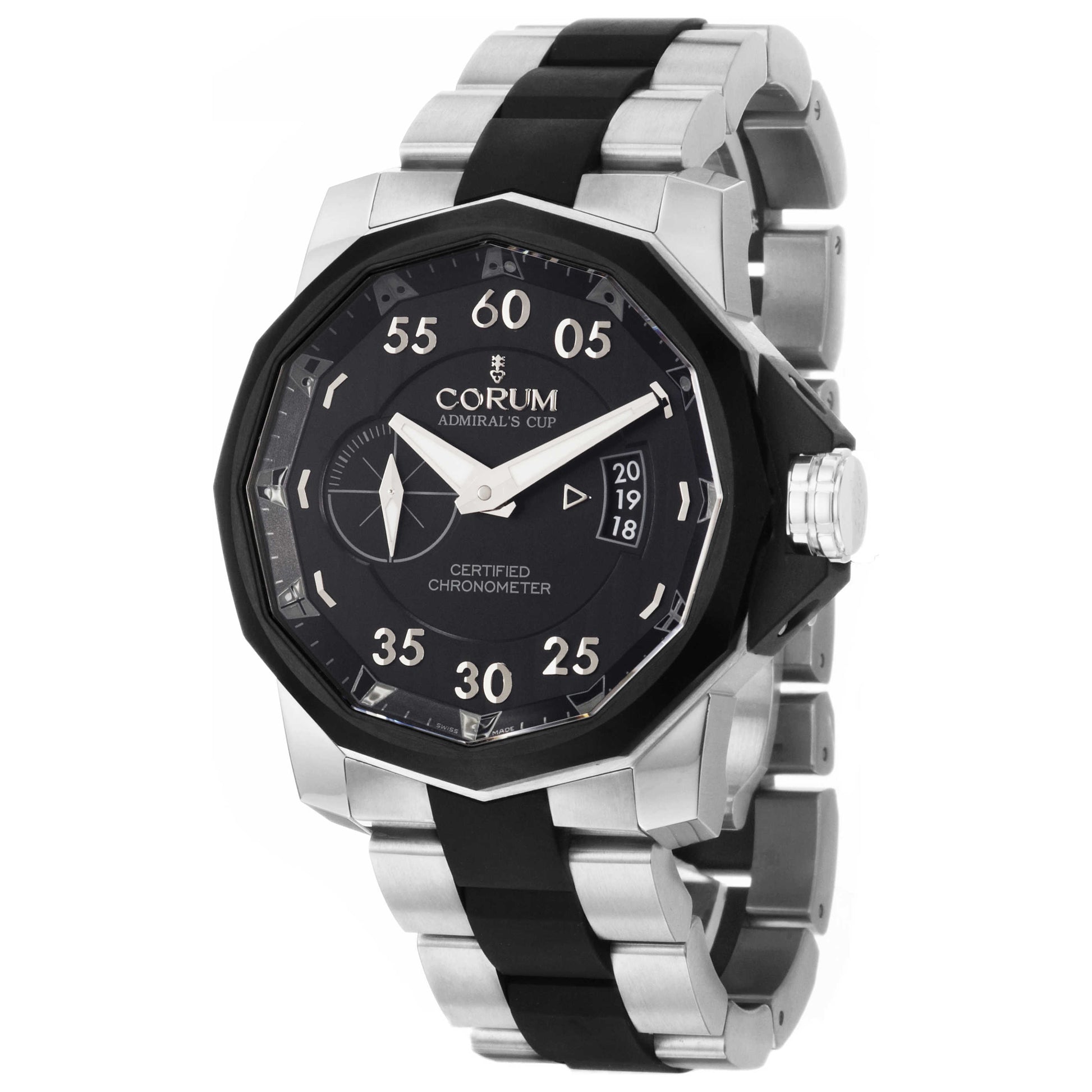 Front view of Corum Admiral's Cup Men's Automatic Watch 947-951-94-V791-AN14