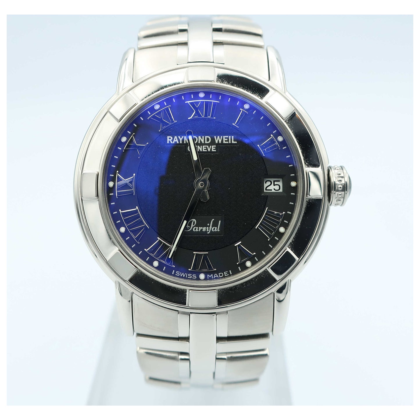 Front view of Raymond Weil Parsifal Men's Swiss Quartz (Battery-Powered) Watch 9541-ST-00208-PO