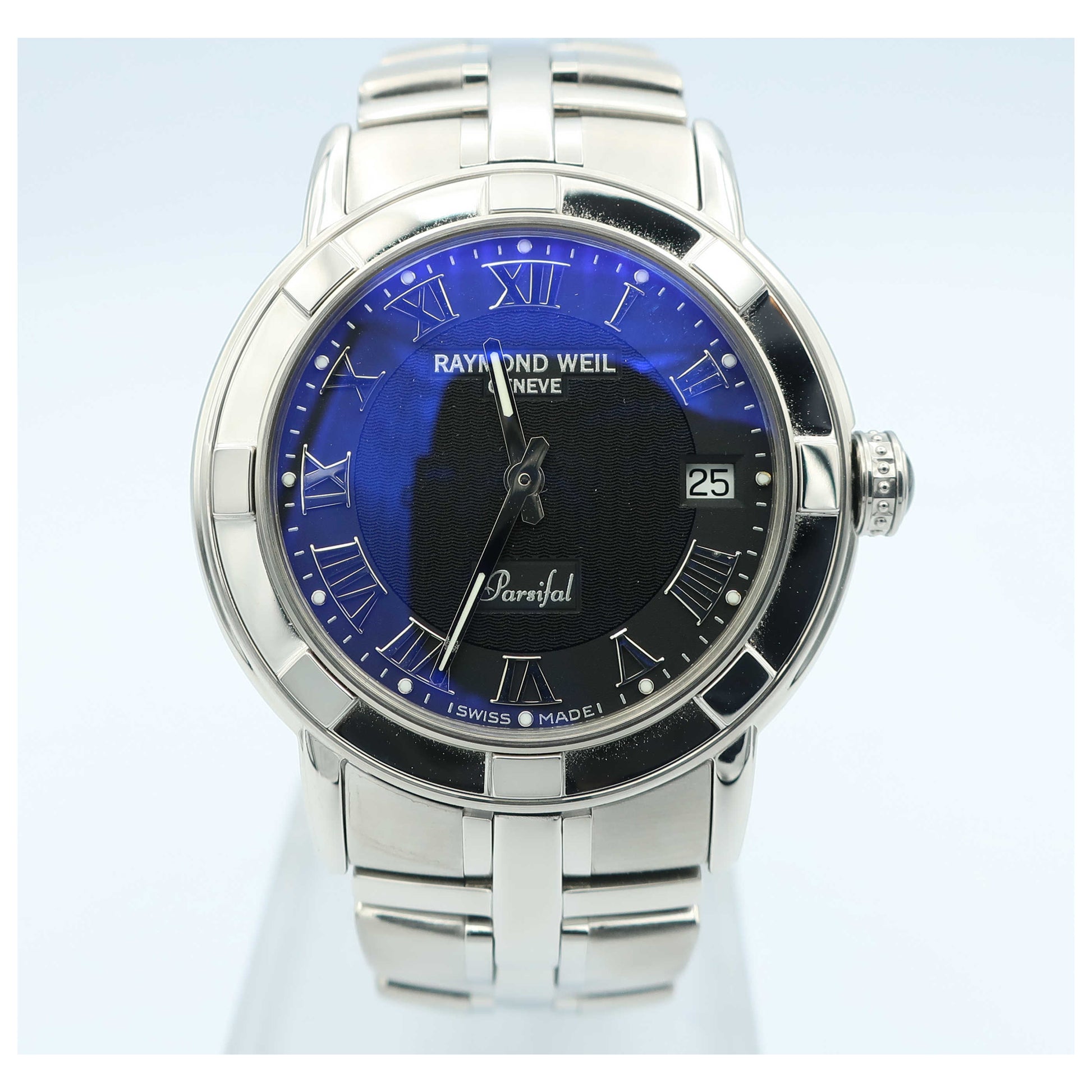 Front view of Raymond Weil Parsifal Men's Swiss Quartz (Battery-Powered) Watch 9541-ST-00208-PO