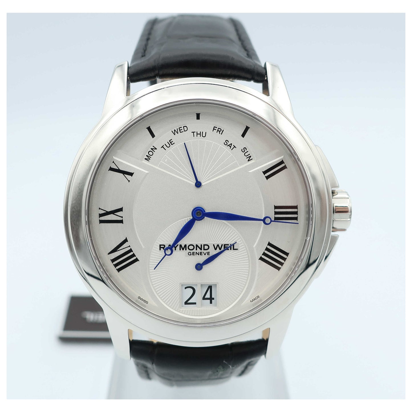 Front view of Raymond Weil Tradition Men's Swiss Quartz (Battery-Powered) Watch 9577-STC-00650-SDV