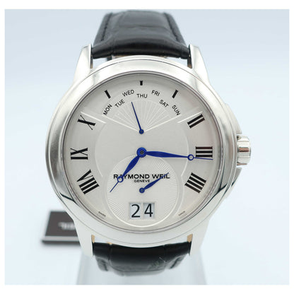 Front view of Raymond Weil Tradition Men's Swiss Quartz (Battery-Powered) Watch 9577-STC-00650-SDV