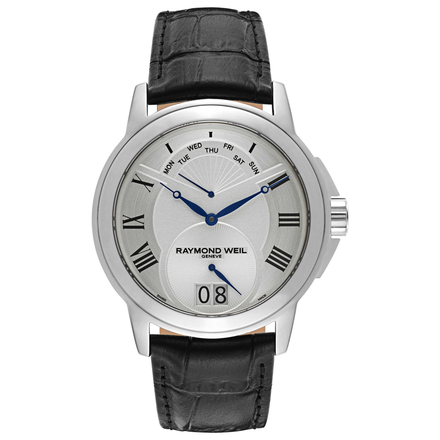 Front view of Raymond Weil Tradition Men's Swiss Quartz (Battery-Powered) Watch 9577-STC-00650