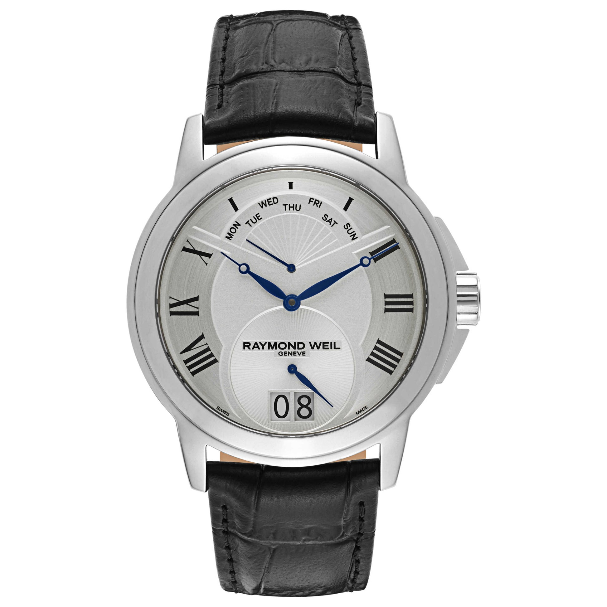 Front view of Raymond Weil Tradition Men's Swiss Quartz (Battery-Powered) Watch 9577-STC-00650