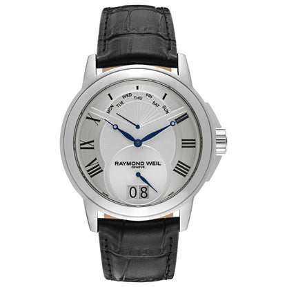 Front view of Raymond Weil Tradition Men's Swiss Quartz (Battery-Powered) Watch 9577-STC-00650