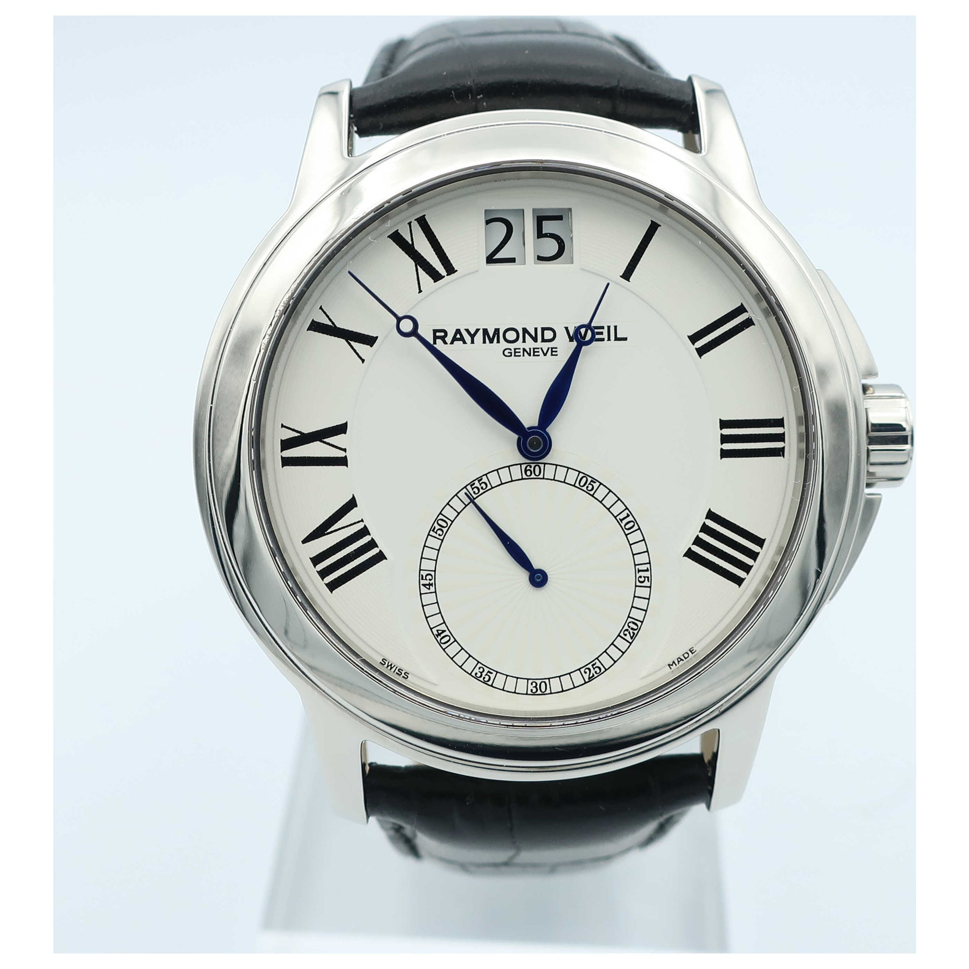 Front view of Raymond Weil Tradition Men's Swiss Quartz (Battery-Powered) Watch 9578-STC-00300-SDV