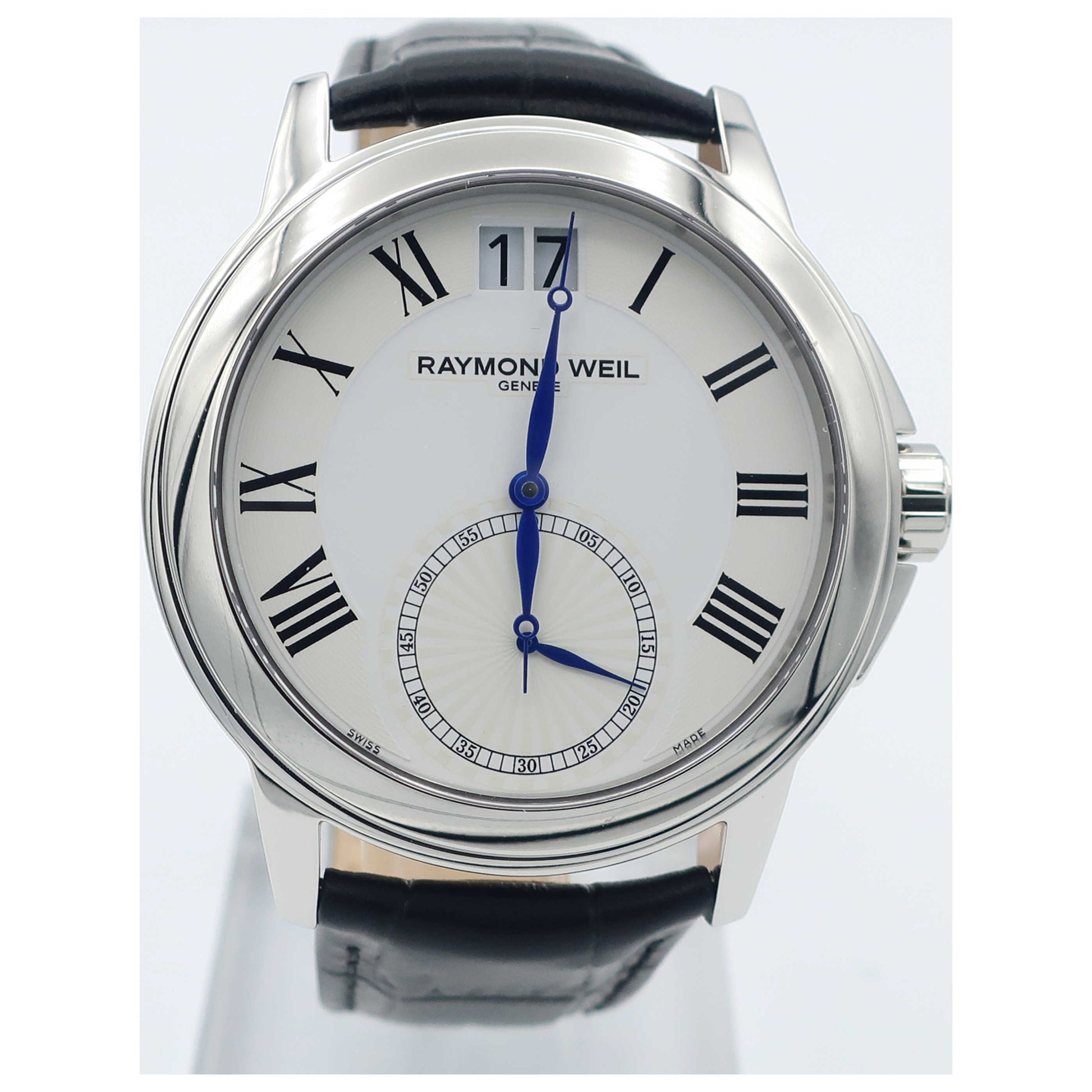 Front view of Raymond Weil Tradition Men's Swiss Quartz (Battery-Powered) Watch 9578-STC-00300-SD