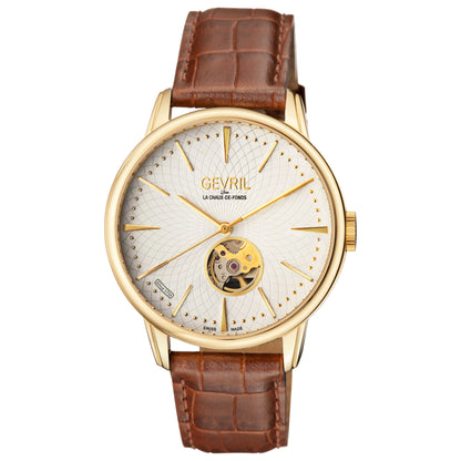 Front view of Gevril Mulberry Men's Automatic Watch 9603