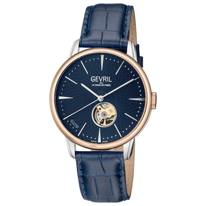 Front view of Gevril Mulberry Men's Automatic Watch 9605