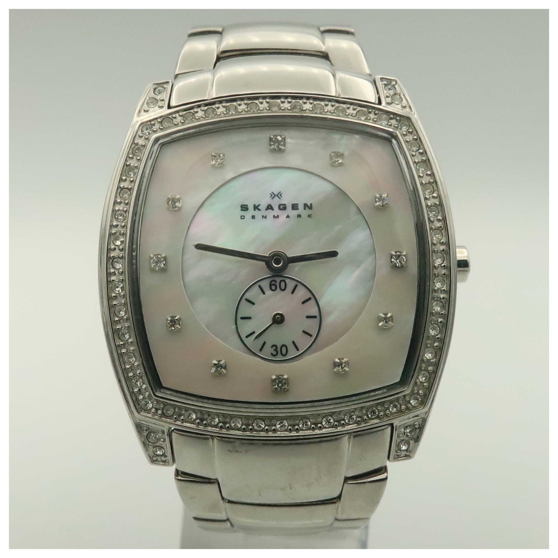 Front view of Skagen Glitz Women's Quartz Watch 961SSX-PO2