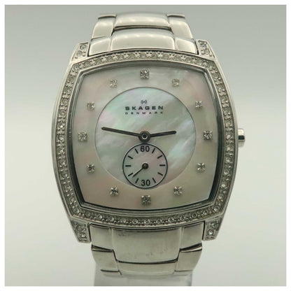 Front view of Skagen Glitz Women's Quartz Watch 961SSX-PO2