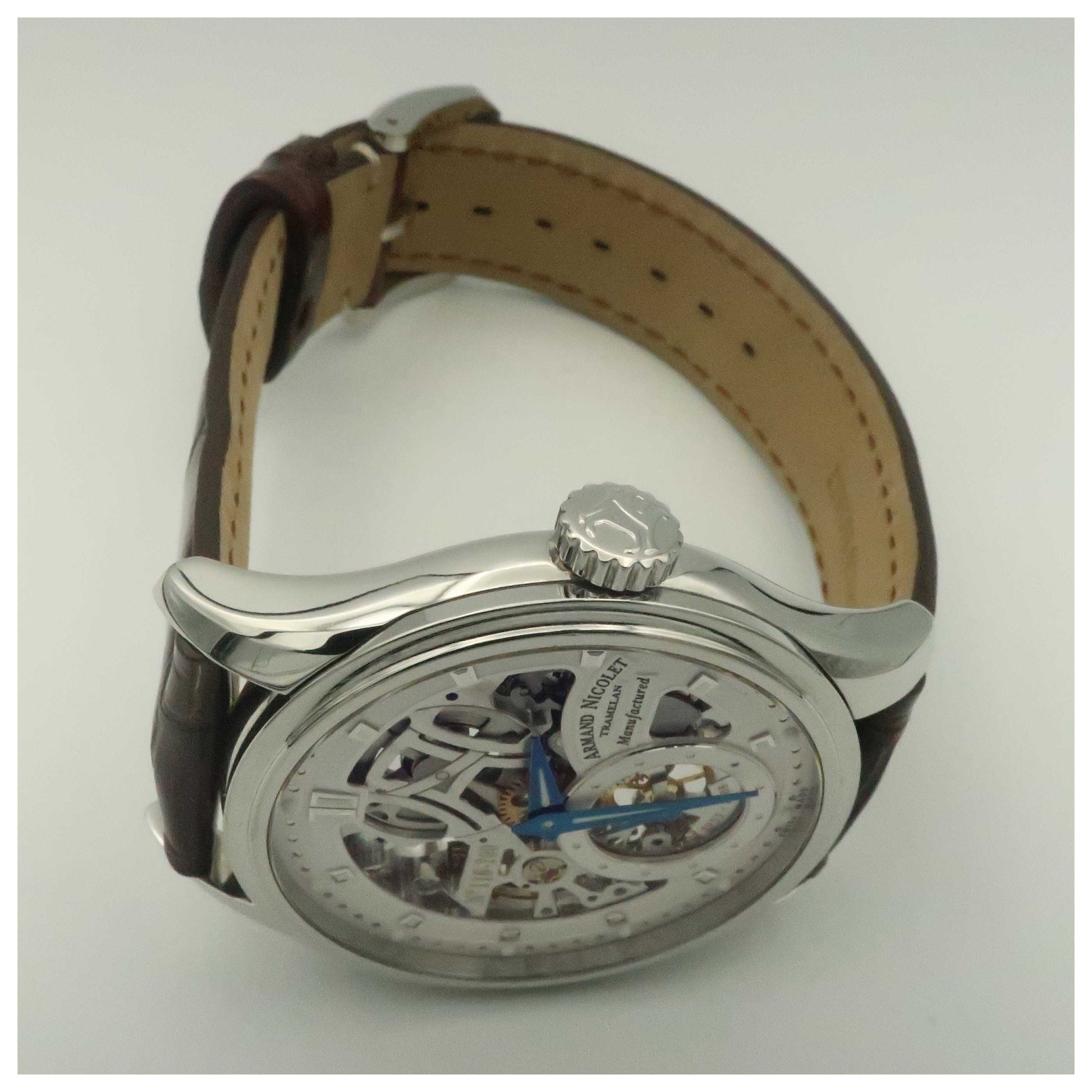 Armand Nicolet LS8 Men's Manual-Wind Watch 9620S-AG-P713MR2-SD - Image #8