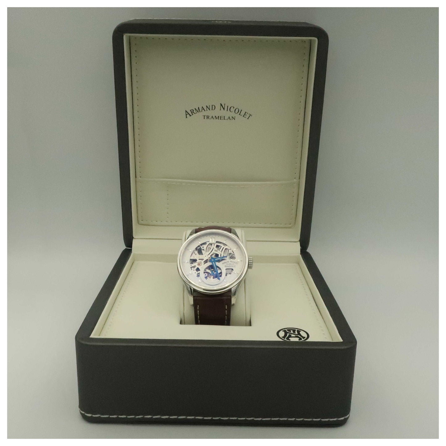Armand Nicolet LS8 Men's Manual-Wind Watch 9620S-AG-P713MR2-SD - Image #6