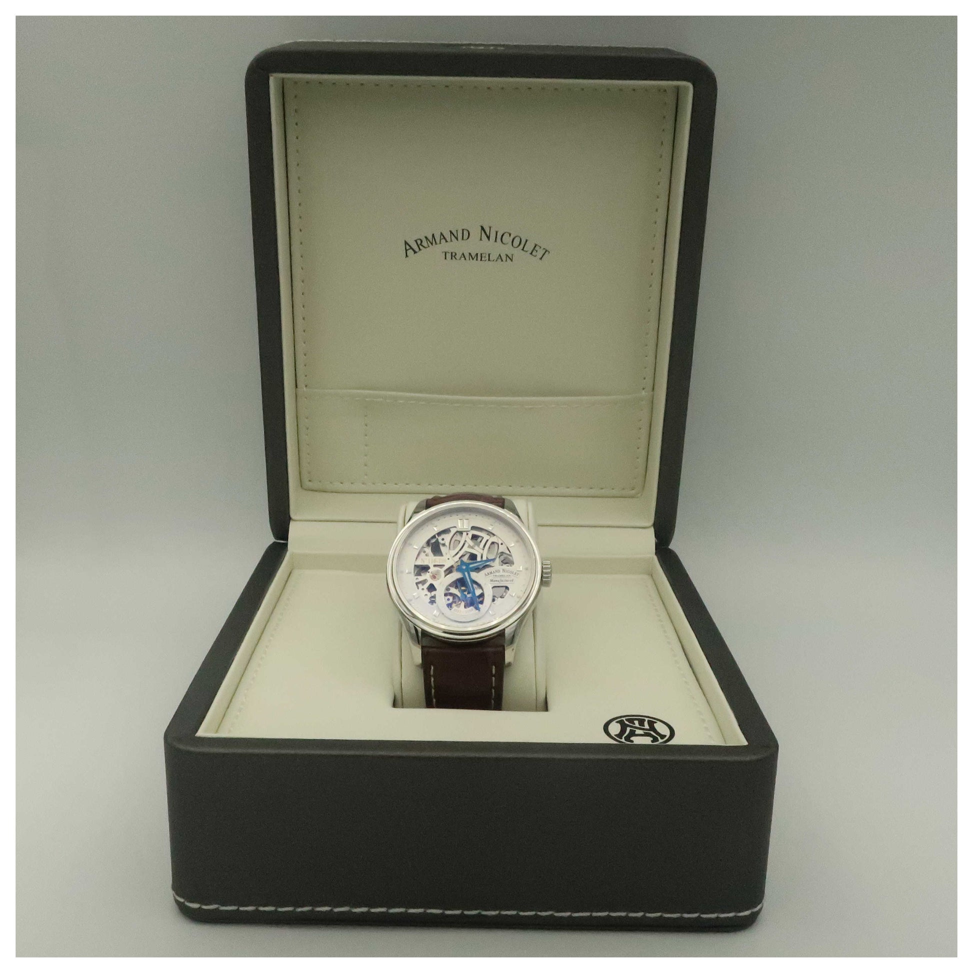 Armand Nicolet LS8 Men's Manual-Wind Watch 9620S-AG-P713MR2-SD - Image #6